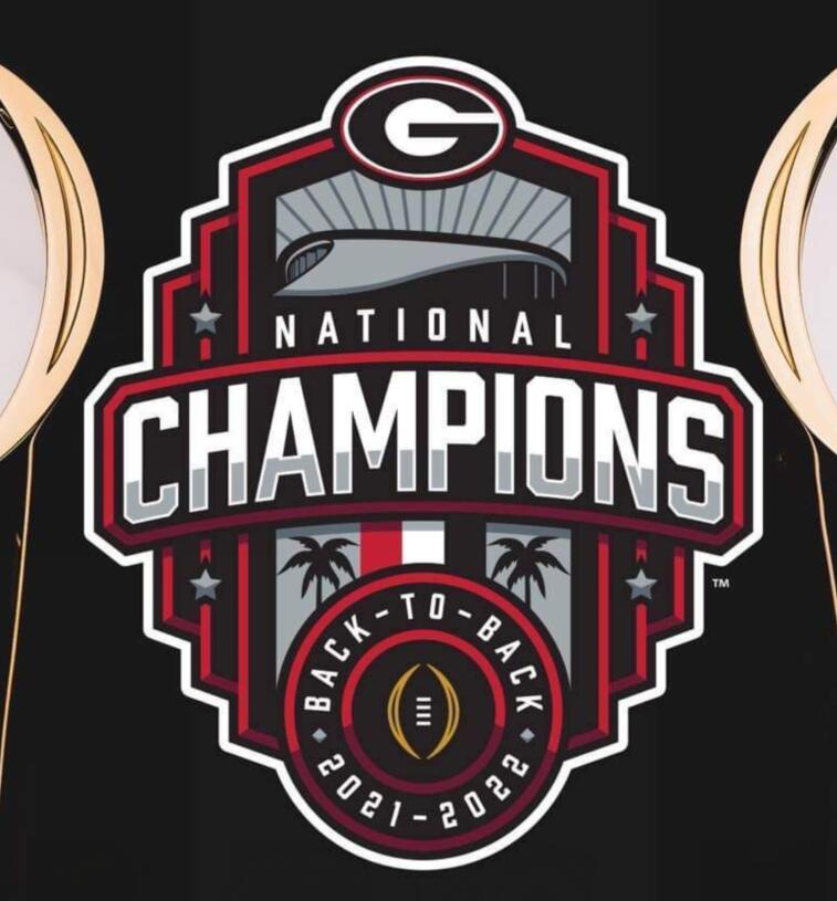 UGA 2023 national champion patch
