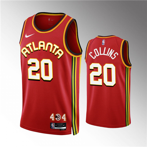 Atlanta Hawks John Collins 2022-23 Icon Edition Red stitched Jersey #20