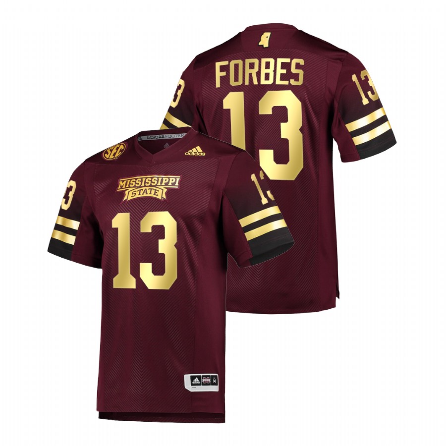   Mississippi State Bulldogs Emmanuel Forbes Special Game Maroon Jersey Premier Football