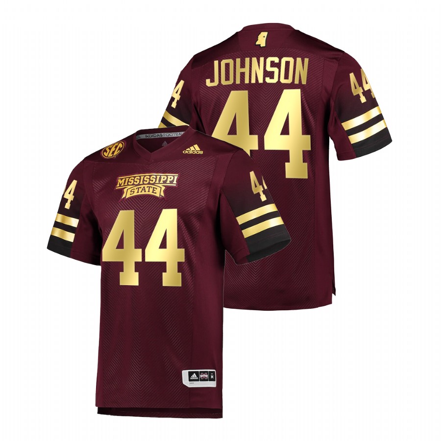   Mississippi State Bulldogs Jett Johnson Special Game Maroon Jersey Premier Football