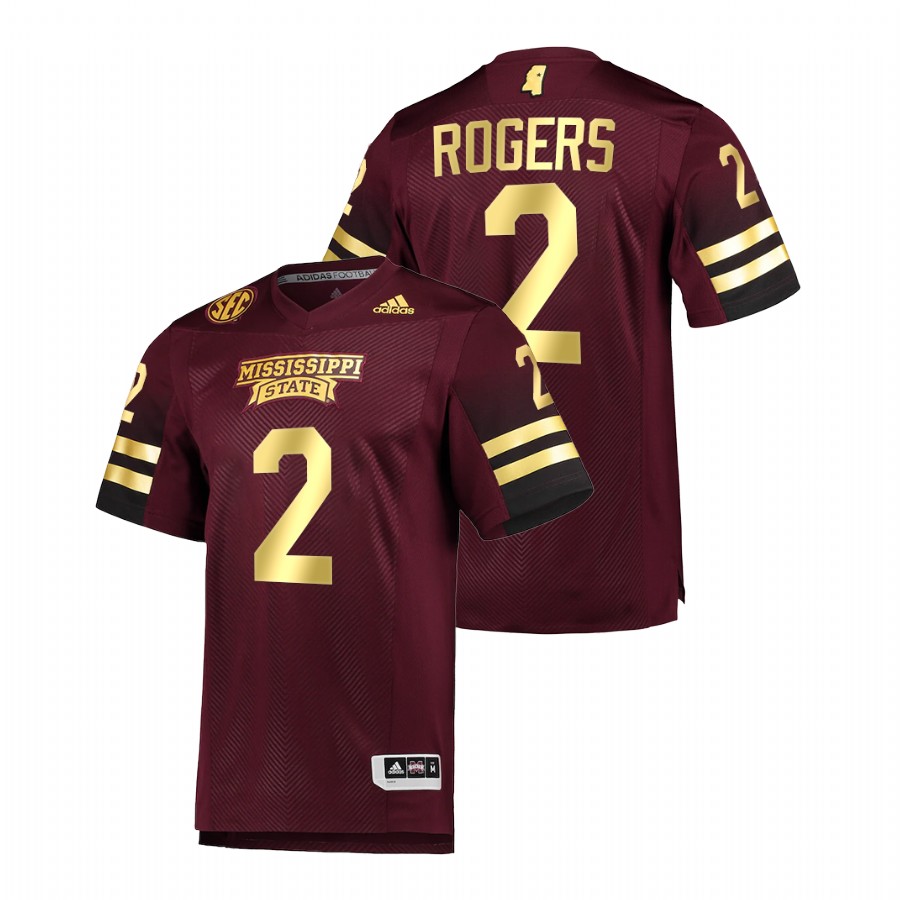   Mississippi State Bulldogs Will Rogers Special Game Maroon Jersey Premier Football