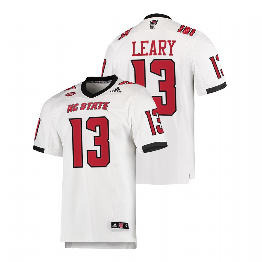   nc state wolfpack devin leary white college football jersey