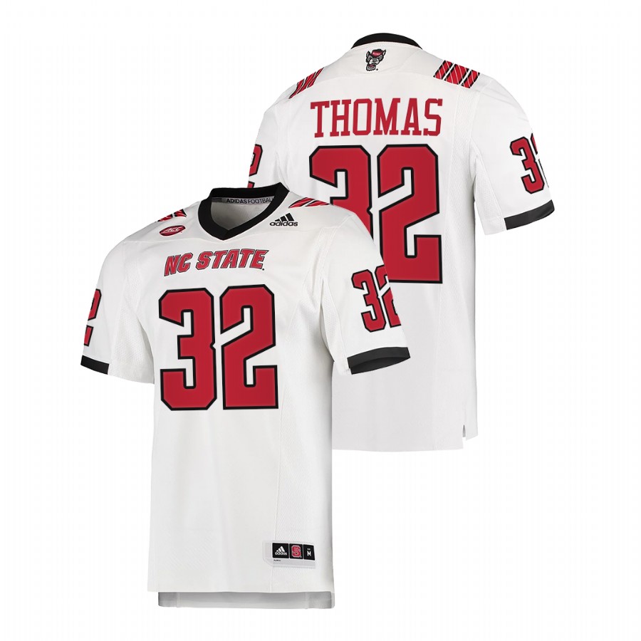   nc state wolfpack drake thomas white college football jersey