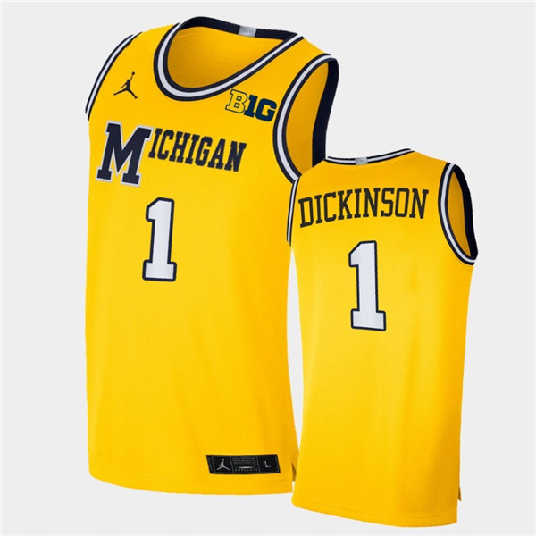 #1 Hunter Dickinson Maize Jordan Brand College Retro Basketball Limited Jersey (3)
