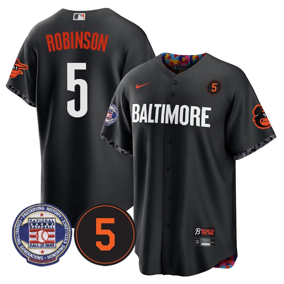 #5 Brooks Robinson Baltimore Orioles Hall  Of Fame Patch Jersey – All Stitched