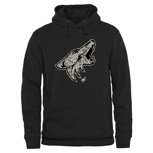 Arizona Coyotes Black Rink Warrior Pullover Hoodie