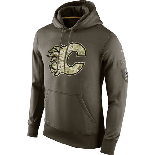 Calgary Flames Nike Salute To Service NHL Hoodie