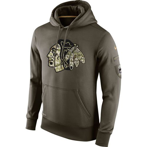 Chicago Blackhawks Nike Salute To Service NHL Hoodie