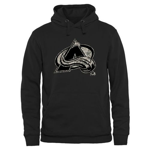 Colorado Avalanche Black Rink Warrior Pullover Hoodie