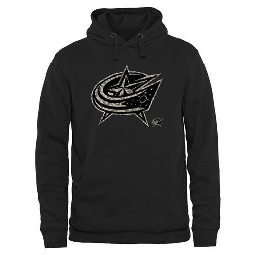 Columbus Blue Jackets Black Rink Warrior Pullover Hoodie