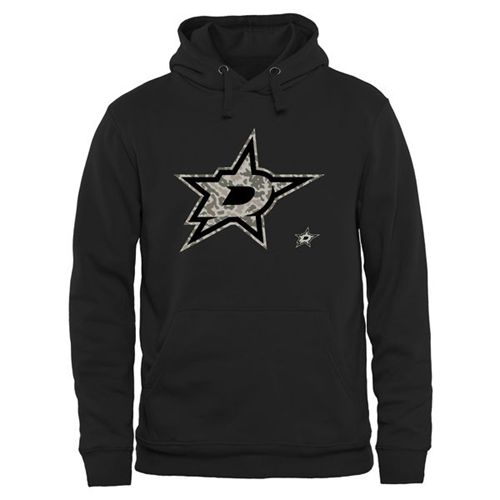 Dallas Stars Black Rink Warrior Pullover Hoodie