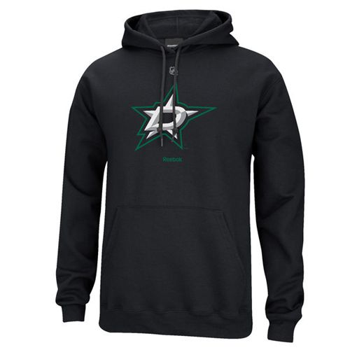 Dallas Stars Primary Logo Pullover Hoodie Black
