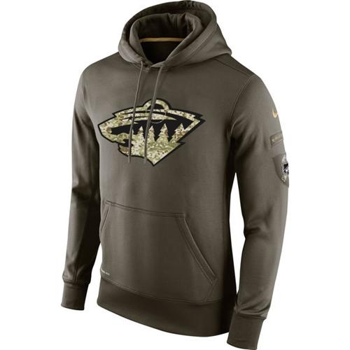 Minnesota Wild Nike Salute To Service NHL Hoodie