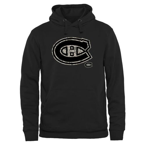 Montreal Canadiens Black Rink Warrior Pullover Hoodie