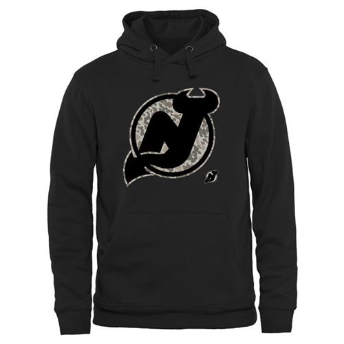 New Jersey Devils Black Rink Warrior Pullover Hoodie