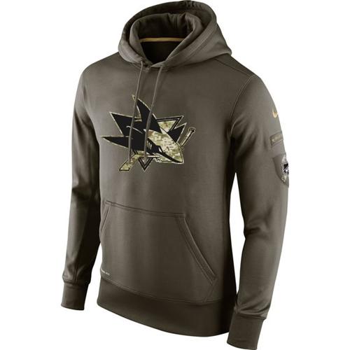 San Jose Sharks Nike Salute To Service NHL Hoodie