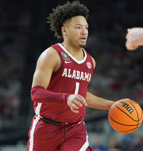  Alabama Crimson Tide #1 Jalil Bethea Nike Crimson College Basketball Game Jersey 