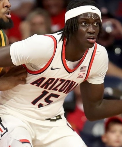  Arizona Wildcats #15 Sidi Gueye White College Basketball Game Jersey 