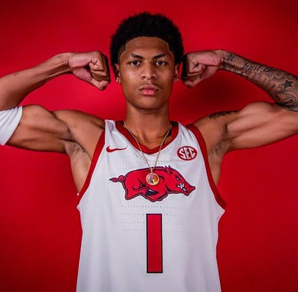  Arkansas Razorbacks #1 Meleek Thomas 2025 White College Basketball Special Edition Jersey 