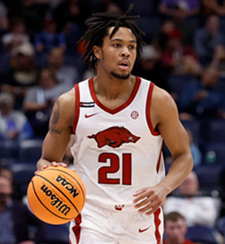  Arkansas Razorbacks #21 D. J. Wagner 2025 White College Basketball Special Edition Jersey 