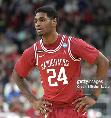  Arkansas Razorbacks #24 Billy Richmond III Cardinal Retro College Basketball Game Jersey 