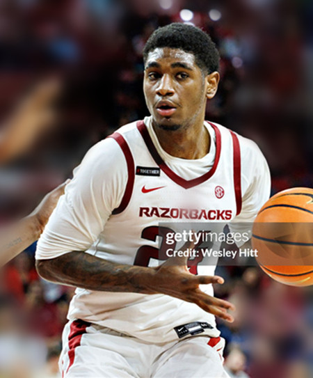  Arkansas Razorbacks #24 Billy Richmond III White Away College Basketball Game Jersey 