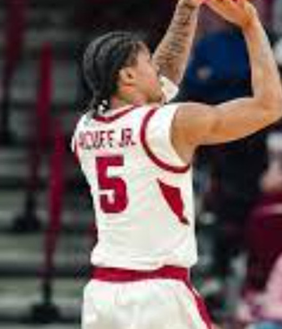  Arkansas Razorbacks #5 Darius Acuff Jr. 2025 White College Basketball Special Edition Jersey 