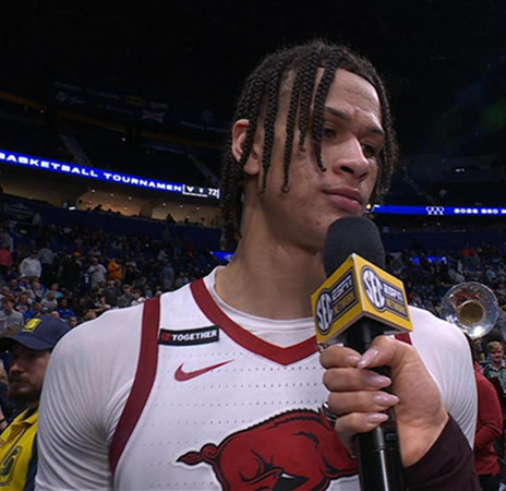  Arkansas Razorbacks #7 Trevon Brazile 2025 White College Basketball Special Edition Jersey 