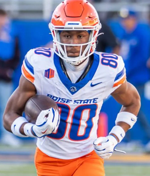  Boise State Broncos #80 CAMERON BATES Nike 2025 White College Football Game Jersey 