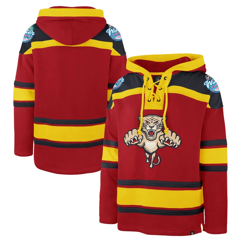  Florida Panthers Blank 2026 NHL Winter Classic Superior Lacer Hoodie - Red 