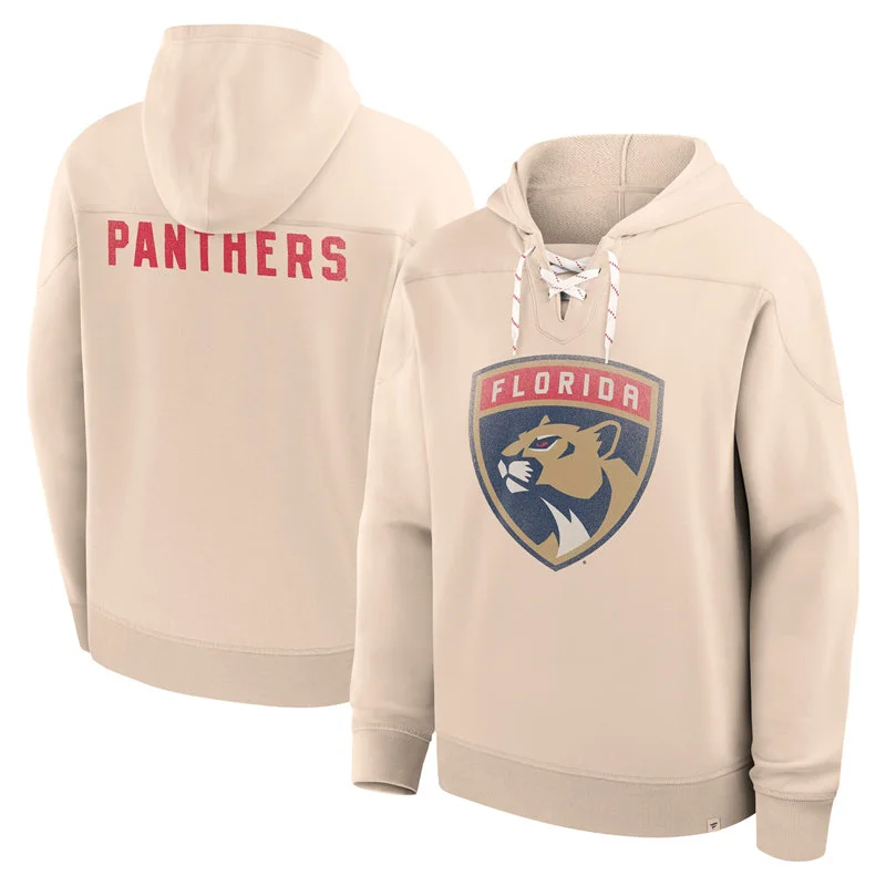  Florida Panthers Blank Fanatics Vintage Team Hoodie - Cream 