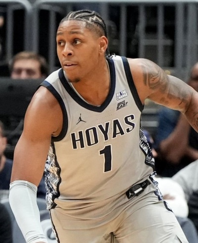  Georgetown Hoyas #1 DeShawn Harris-Smith  Gray College Basketball Game Jersey 