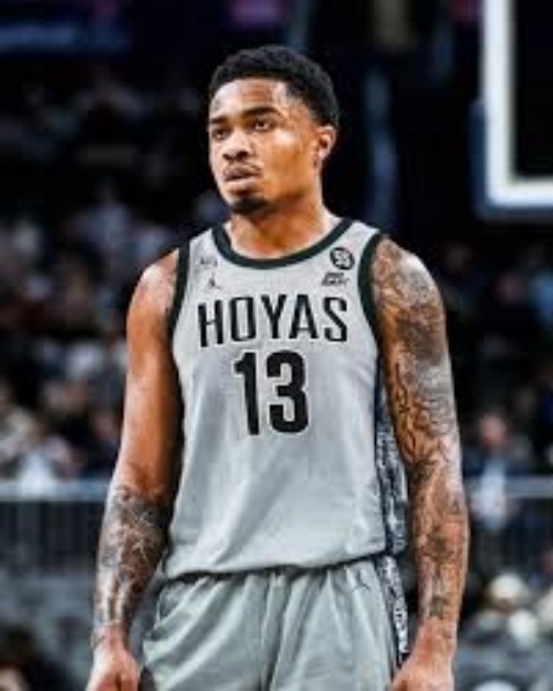  Georgetown Hoyas #13 Langston Love Gray College Basketball Game Jersey 
