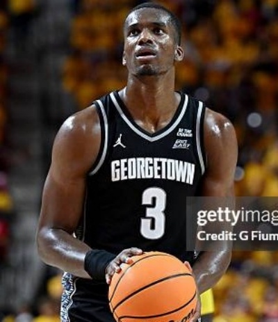  Georgetown Hoyas #3 Vince Iwuchukwu Black College Basketball Game Jersey 