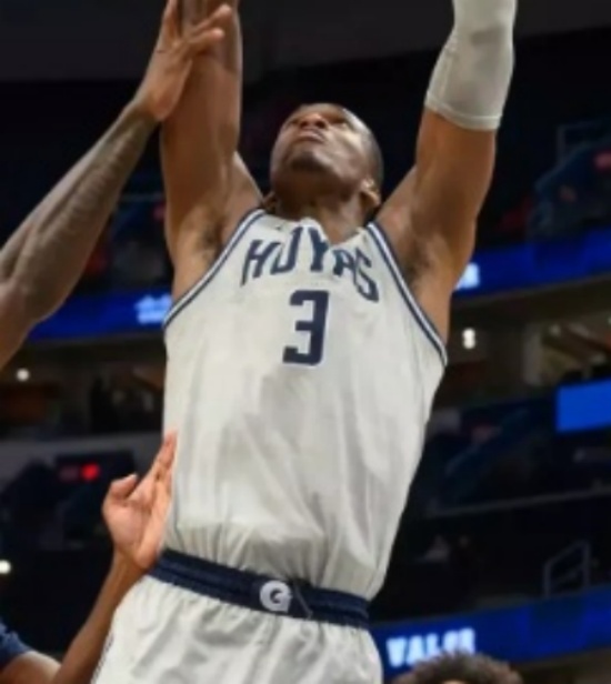  Georgetown Hoyas #3 Vince Iwuchukwu White College Basketball Game Jersey 