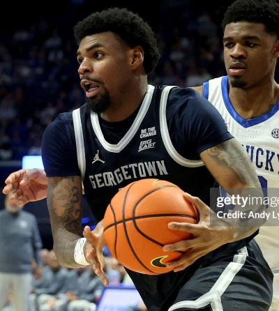  Georgetown Hoyas #5 KJ Lewis 2026 Black College Basketball Game Jersey 