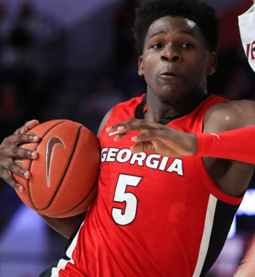  Georgia Bulldogs #5 Jeremiah Wilkinson 2025 Red College Basketball Game Jersey 