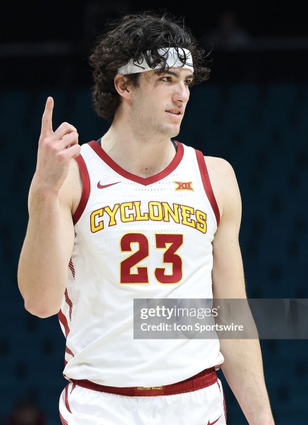  Iowa State Cyclones #23 Blake Buchanan  Nike 2023 White Cyclones College Basketball Jersey 