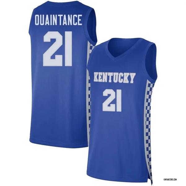  Kentucky Wildcats #21 Jayden Quaintance Royal with pattern Basketball Limited Jersey 