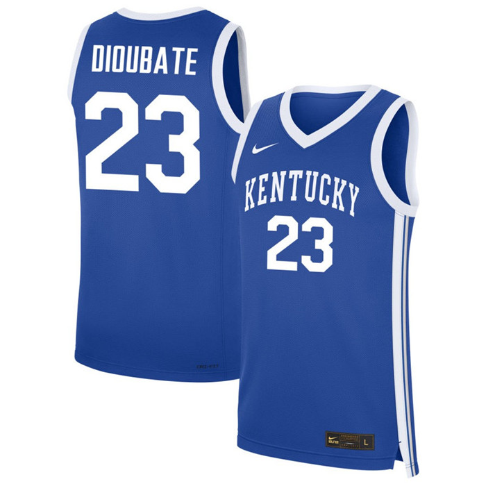  Kentucky Wildcats #23 Mouhamed Dioubate Royal College Basketball Game Jersey 