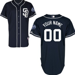  Kids San Diego Padres Customized Navy Blue Majestic MLB Collection Jersey 