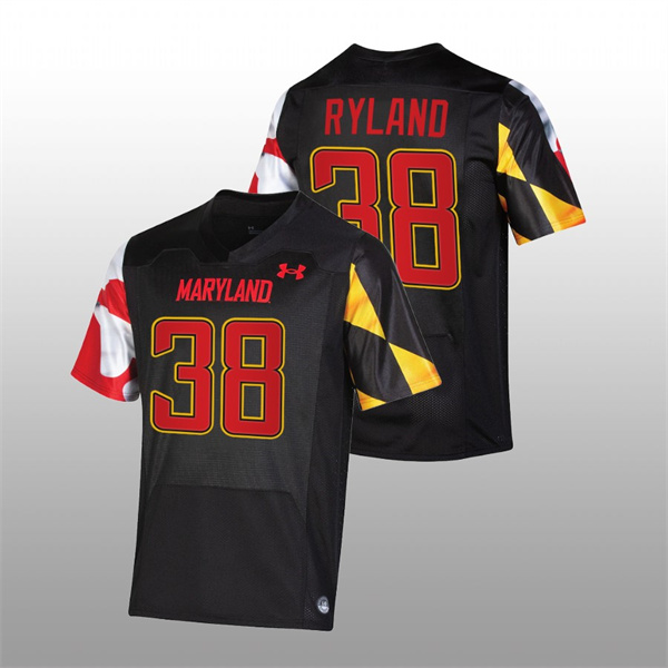  Maryland Terrapins Chad Ryland College Football Black Jersey NIL Replica Men's Jersey Chad Ryland Maryland Terrapins College Football NIL Replica Jersey Black