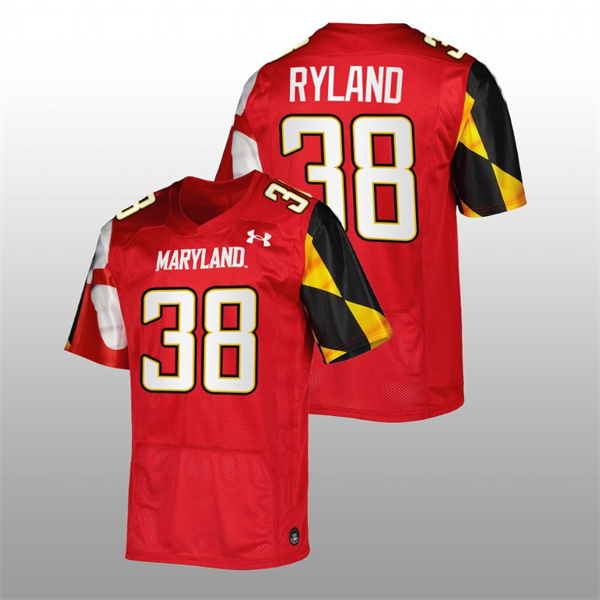  Maryland Terrapins Chad Ryland College Football Red Jersey Replica Men's Jersey Chad Ryland Maryland Terrapins College Football Replica Jersey Red