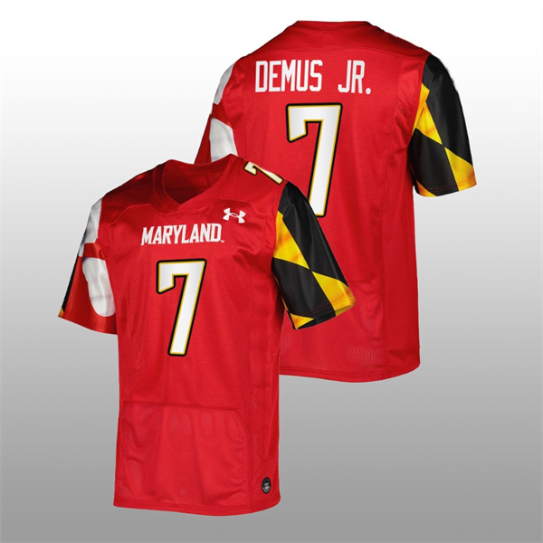  Maryland Terrapins Dontay Demus Jr. College Football Red Jersey Replica Men's Jersey Dontay Demus Jr. Maryland Terrapins College Football Replica Jersey Red