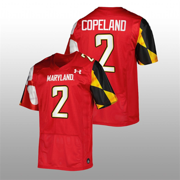  Maryland Terrapins Jacob Copeland College Football Red Jersey Replica Men's Jersey Jacob Copeland Maryland Terrapins College Football Replica Jersey Red