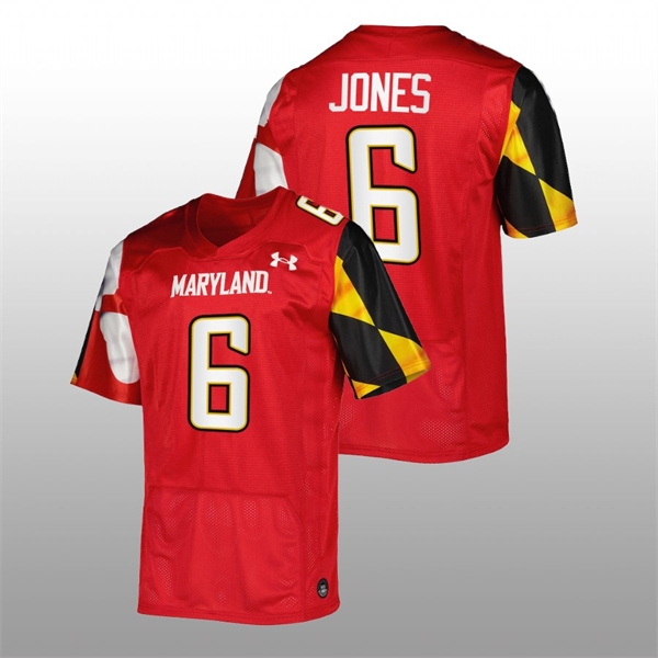  Maryland Terrapins Jeshaun Jones College Football Red Jersey Replica Men's Jersey Jeshaun Jones Maryland Terrapins College Football Replica Jersey Red