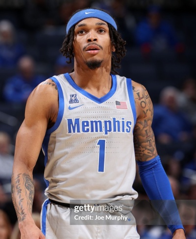  Memphis Tigers #1 Dug McDaniel 2025 Gray College Basketball Game Jersey 