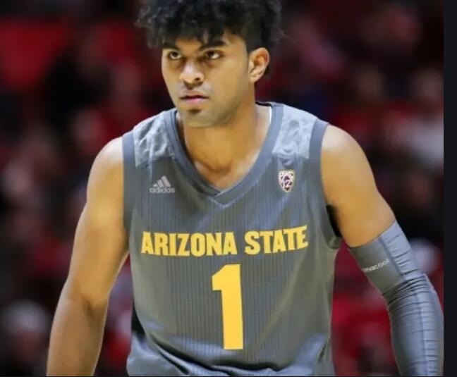  Men's Arizona State Sun Devils Custom Adidas Grey Arizona State BasketballJersey 