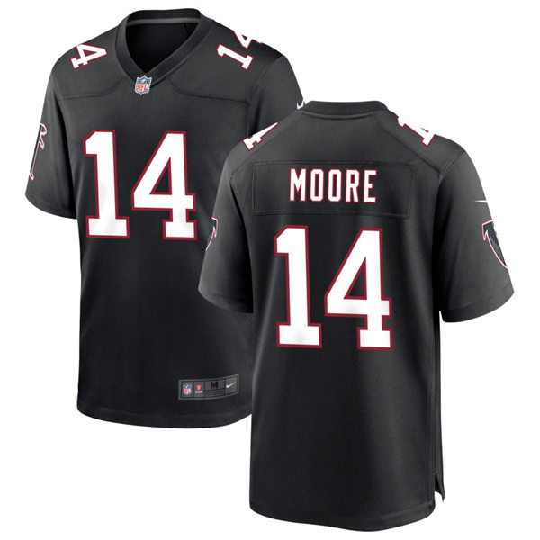  Men's Atlanta Falcons #14 Rondale Moore Nike Black Throwback Limited Jersey  (2) 
