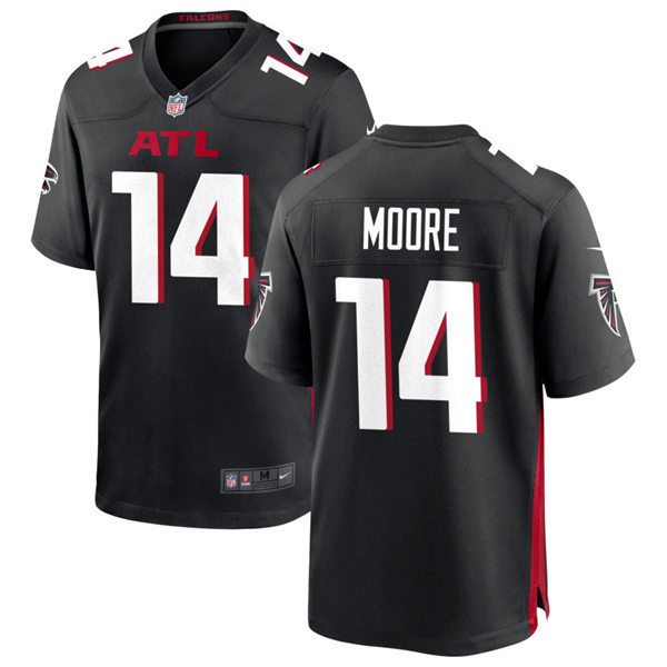  Men's Atlanta Falcons #14 Rondale Moore Nike Black Vapor Limited Jersey  (4) 